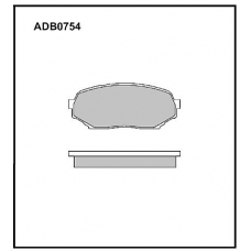 ADB0754 Allied Nippon Тормозные колодки