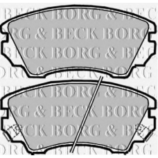 BBP2047 BORG & BECK Комплект тормозных колодок, дисковый тормоз