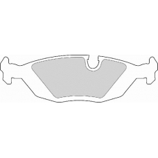 FD412A NECTO Комплект тормозных колодок, дисковый тормоз