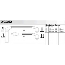XC342 QUINTON HAZELL Комплект проводов зажигания