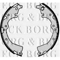 BBS6177 BORG & BECK Комплект тормозных колодок