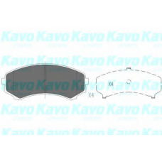 KBP-4504 KAVO PARTS Комплект тормозных колодок, дисковый тормоз