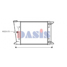 040120N AKS DASIS Радиатор, охлаждение двигателя
