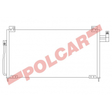 4509K8C2 POLCAR Skraplacze klimatyzacji