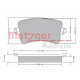 1170113 METZGER Комплект тормозных колодок, дисковый тормоз