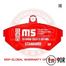13046028222-SET-MS MASTER-SPORT Комплект тормозных колодок, дисковый тормоз