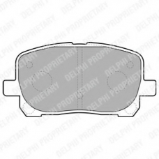 LP1711 DELPHI Комплект тормозных колодок, дисковый тормоз