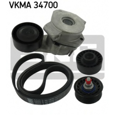 VKMC 34700 SKF Водяной насос + комплект ручейковых ремней