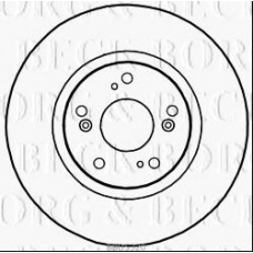 BBD5320 BORG & BECK Тормозной диск