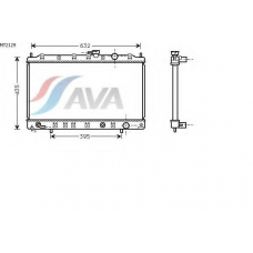 MT2129 AVA Радиатор, охлаждение двигателя