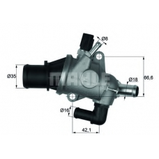 TI 163 88 MAHLE Термостат, охлаждающая жидкость