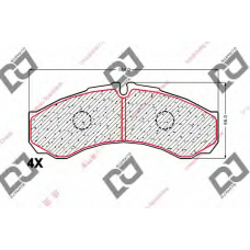 BP1914 DJ PARTS Комплект тормозных колодок, дисковый тормоз