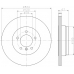 MDC1796 MINTEX Тормозной диск