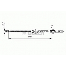 1 987 482 122 BOSCH Трос, стояночная тормозная система