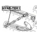 HYAB-TER1 FEBEST Подвеска, рычаг независимой подвески колеса