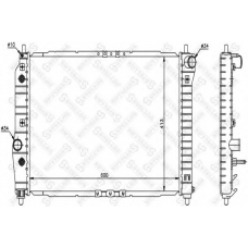 10-25324-SX STELLOX Радиатор, охлаждение двигателя