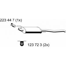 142199 ERNST Глушитель выхлопных газов конечный