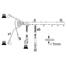 0 986 356 367 BOSCH Комплект проводов зажигания