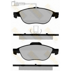 PA1154 BRAKE ENGINEERING Комплект тормозных колодок, дисковый тормоз