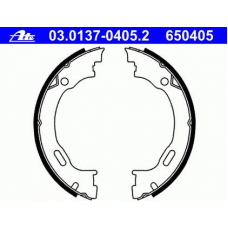 03.0137-0405.2 ATE Комплект тормозных колодок, стояночная тормозная с