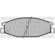 BBP1192 BORG & BECK Комплект тормозных колодок, дисковый тормоз