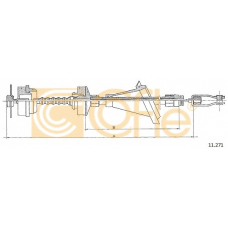 11.271 COFLE Трос, управление сцеплением