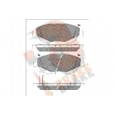 RB2022 R BRAKE Комплект тормозных колодок, дисковый тормоз