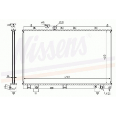64795A NISSENS Радиатор, охлаждение двигателя