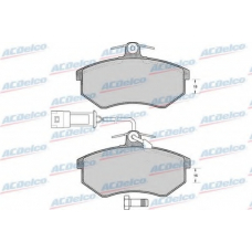 AC670281D AC Delco Комплект тормозных колодок, дисковый тормоз