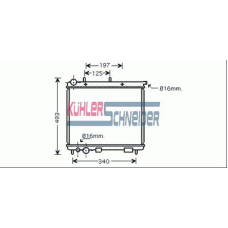 1500281 KUHLER SCHNEIDER Радиатор, охлаждение двигател