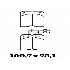 BL1447A2 FTE Комплект тормозных колодок, дисковый тормоз