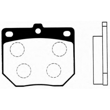 J PA-108AF JAPANPARTS Комплект тормозных колодок, дисковый тормоз