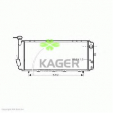 31-1263 KAGER Радиатор, охлаждение двигателя
