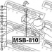 MSB-810 FEBEST Опора, стабилизатор