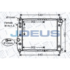 056M12 JDEUS Радиатор, охлаждение двигателя
