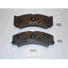 50-06-697 Ashika Комплект тормозных колодок, дисковый тормоз