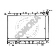 193240 SOMORA Радиатор, охлаждение двигателя