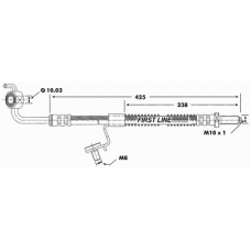 FBH6148 FIRST LINE Тормозной шланг