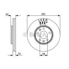 0 986 479 C62 BOSCH Тормозной диск