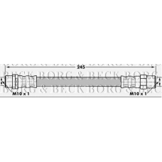 BBH6923 BORG & BECK Тормозной шланг