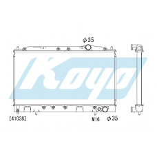 PA030256 KOYO P-tank corrugate-fin ass'y