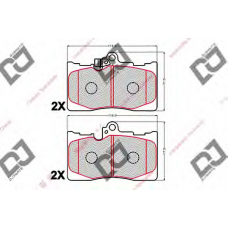 BP2149 DJ PARTS Комплект тормозных колодок, дисковый тормоз