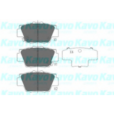KBP-2032 KAVO PARTS Комплект тормозных колодок, дисковый тормоз