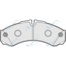 PAD1922 APEC Комплект тормозных колодок, дисковый тормоз