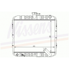 62810 NISSENS Радиатор, охлаждение двигателя