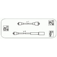 JP354 JANMOR Комплект проводов зажигания