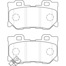 FD7484A NECTO Комплект тормозных колодок, дисковый тормоз