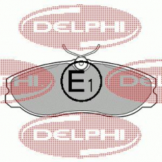 LP847 DELPHI Комплект тормозных колодок, дисковый тормоз
