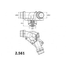 2.561.01 BEHR Термостат, охлаждающая жидкость