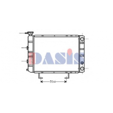 160750N AKS DASIS Радиатор, охлаждение двигателя